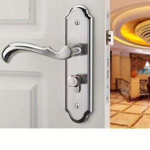 Stainless Steel Door Lock Small 50 Lock Body Stainless Steel Mortise Handle Lock Set Privacy Door Security Entry Lever Brand New