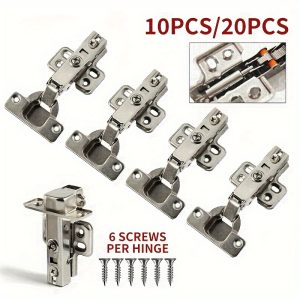 20pcs Soft Closure 35mm Kitchen Cabinet, Cabinet Standard Door Hinges, Wardrobe Cabinet Installation Pages, Send 120 Screws