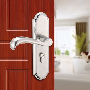 Privacy Door Lock Entry Lever, Stainless Steel Security Mortise Handle Door Lock