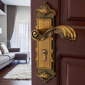 Constructor Chronos Entry Door Lock Knob Handle Set Antique Copper Finish +keys